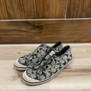 COACH vintage slip-on sneakers